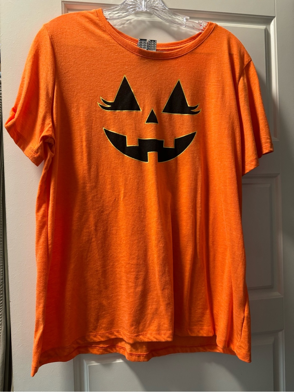 Celebrate It Orange Pumpkin Face Short Sleeve Tee